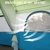 PORTAL 10 Person Cabin Tent,Family Camping Tent Easy Setup, Windproof/2-Room/Large Mesh Windows Tents with Carry Bag, Family Tent for Camping/Hiking,Blue/Green