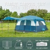 PORTAL 6 | 8 | 10 Person Family Camping Tent with Porch, Big Family Camping Tent with Tall Height, Good Ventilation, Water Resitant Large Tent for Outdoor Camping, Backyard(Blue)
