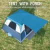 PORTAL 6 | 8 | 10 Person Family Camping Tent with Porch, Big Family Camping Tent with Tall Height, Good Ventilation, Water Resitant Large Tent for Outdoor Camping, Backyard(Deep Blue)