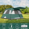 PORTAL 6 | 8 | 10 Person Family Camping Tent with Porch, Big Family Camping Tent with Tall Height, Good Ventilation, Water Resitant Large Tent for Outdoor Camping, Backyard(Green)