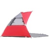Portal 10′ x 6′ Easy-Up Sun Shelter with Included Storage Pockets, Red/Grey