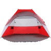 Portal 10′ x 6′ Easy-Up Sun Shelter with Included Storage Pockets, Red/Grey