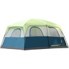 PORTAL 10 Person Cabin Tent,Family Camping Tent Easy Setup, Windproof/2-Room/Large Mesh Windows Tents with Carry Bag, Family Tent for Camping/Hiking,Blue/Green