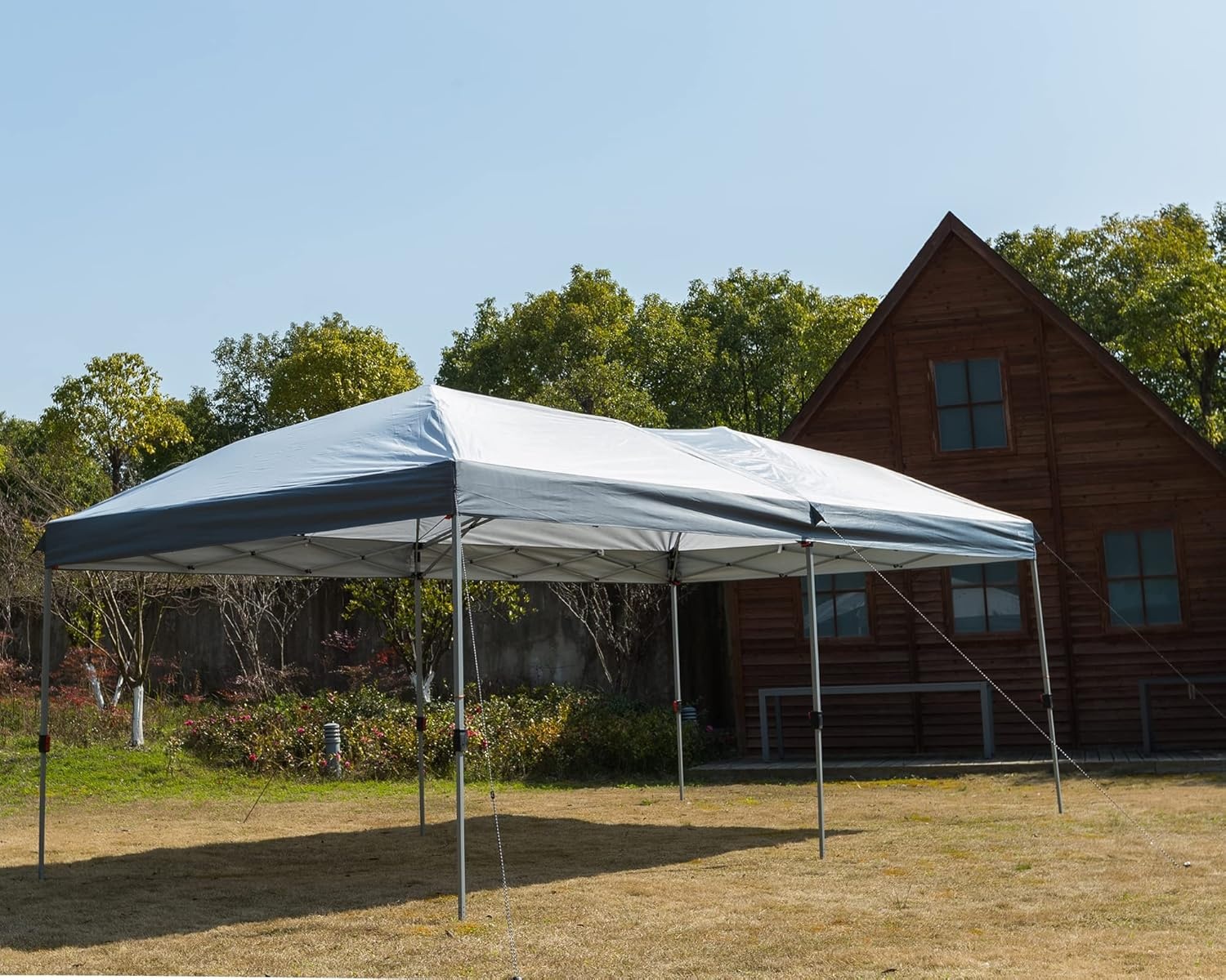 image:imagePORTAL 10x20 Canopy Replacement Cover Pop Up Canopy Tent Top Cover Without Frame Legs Instant Patio Gazebo Pergola Sun Shade White10x20