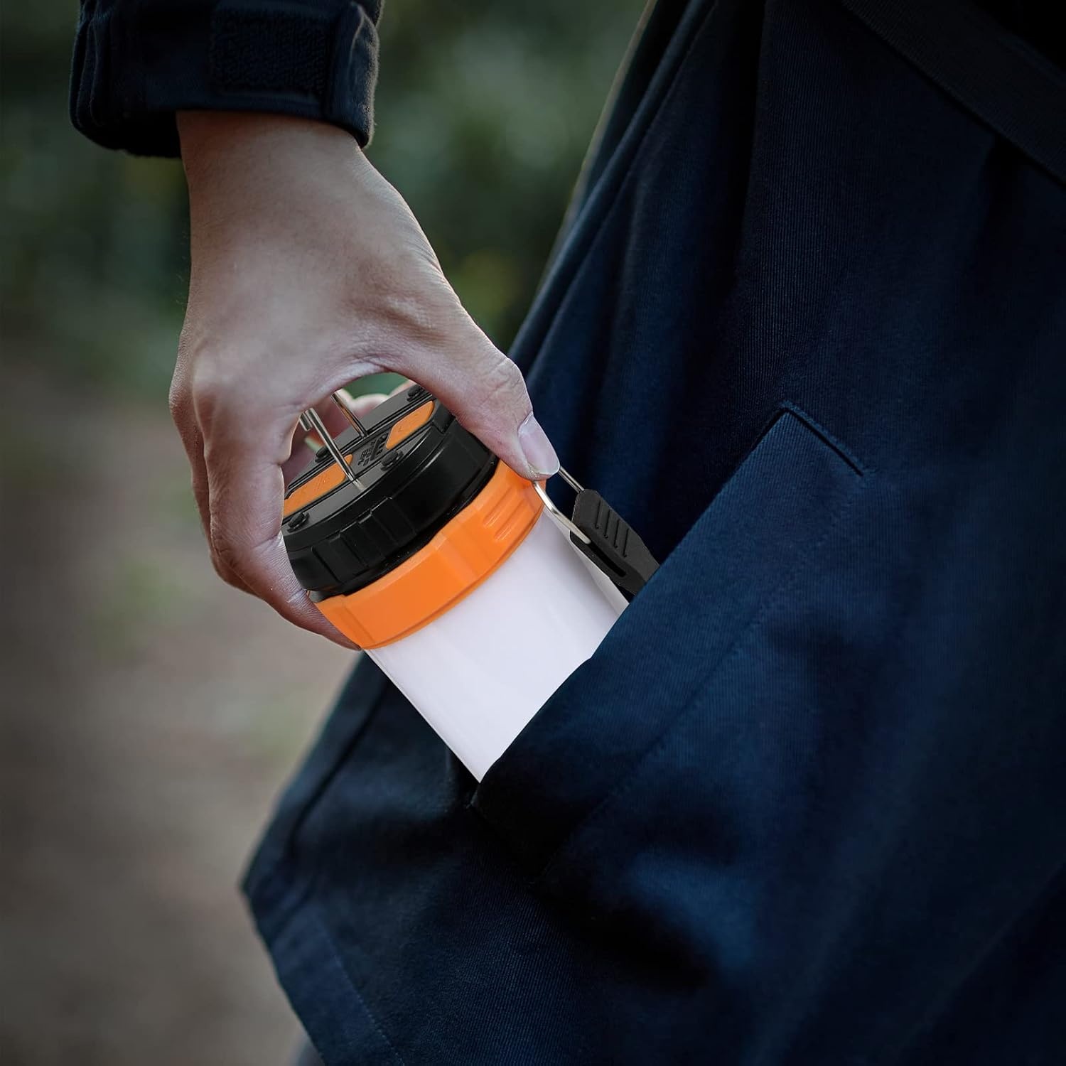 image:imagePORTAL Camping Lantern Rechargeable Portable LED Flashlight Lantern Camping Light for Power Outages Emergency Outdoor Hiking Hurricane Survival 2in1500LM 4400mAh