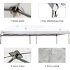 PORTAL 10×20 Canopy Replacement Cover, Pop Up Canopy Tent Top Cover Without Frame Legs Instant Patio Gazebo Pergola Sun Shade, White(10×20)