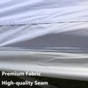 PORTAL 10×20 Canopy Replacement Cover, Pop Up Canopy Tent Top Cover Without Frame Legs Instant Patio Gazebo Pergola Sun Shade, White(10×20)