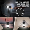 PORTAL 4 Pack Collapsible Camping Lantern, Portable Camping Lights for Power Outages, COB Lamp Battery Powered for Tent, Pop Up Camp Lantern for Hiking, Hurricane, Emergency, (Batteries Included)