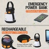 PORTAL Rechargeable Camping Lantern Battery Powered LED Portable Flashlight RGB Camping Lights Waterproof for Power outages, Camp, Tents, Hiking, Fishing, Emergency, Hurricane, 3-in-1(1500LM, 7200mAh)