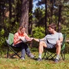 Portal 32″ Oversized Camping Chair, Foldable Heavy Duty 350 lb Padded Ergonomic Seat for Big & Tall Adults, Pinch-Free Extra Wide Design Featuring Cup Holder & Carry Bag for Fishing, Lawn & Sidelines(Green)