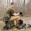 Portal Backpack Cooler Chair 2 Pack Fishing Chairs with Backrest Folding Camping Stool Compact for Outdoors Hiking Hunting Travel, Supports 225 lbs Capacity(Camo)