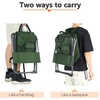 Portal Backpack Cooler Chair 2 Pack Fishing Chairs with Backrest Folding Camping Stool Compact for Outdoors Hiking Hunting Travel, Supports 225 lbs Capacity(2 Pack_green)