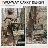 Portal Backpack Cooler Chair 2 Pack Fishing Chairs with Backrest Folding Camping Stool Compact for Outdoors Hiking Hunting Travel, Supports 225 lbs Capacity(Camo)