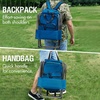 Portal Backpack Cooler Chair 2 Pack Fishing Chairs with Backrest Folding Camping Stool Compact for Outdoors Hiking Hunting Travel, Supports 225 lbs Capacity(Blue)