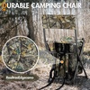 Portal Backpack Cooler Chair 2 Pack Fishing Chairs with Backrest Folding Camping Stool Compact for Outdoors Hiking Hunting Travel, Supports 225 lbs Capacity(Camo)