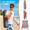 Portal Beach Chairs for Adults Camping Low Lightweight Portable Chair with Cup Holder Mesh Back Carry Bag for Outdoor Sand Lawn Travel Picnic Festival Concert(Teslin Grey-1 Pack)