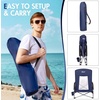 Portal Beach Chairs for Adults Camping Low Lightweight Portable Chair with Cup Holder Mesh Back Carry Bag for Outdoor Sand Lawn Travel Picnic Festival Concert(Deep Blue-2 Pck)