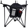 Portal Extra Large Quick Folding Tripod Stool with Backrest Fishing Camping Chair with Carry Strap(Black)