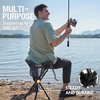 Portal Tall Folding Tripod Stool for Outdoor Camping Walking Hunting Hiking Fishing Travel, Support 225 lbs(Elevated Blue)