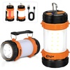 PORTAL Camping Lantern Rechargeable, Portable LED Flashlight Lantern, Camping Light for Power Outages, Emergency, Outdoor Hiking, Hurricane, Survival, 2-in-1(500LM, 4400mAh)
