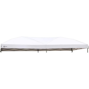 PORTAL 10×20 Canopy Replacement Cover, Pop Up Canopy Tent Top Cover Without Frame Legs Instant Patio Gazebo Pergola Sun Shade, White(10×20)