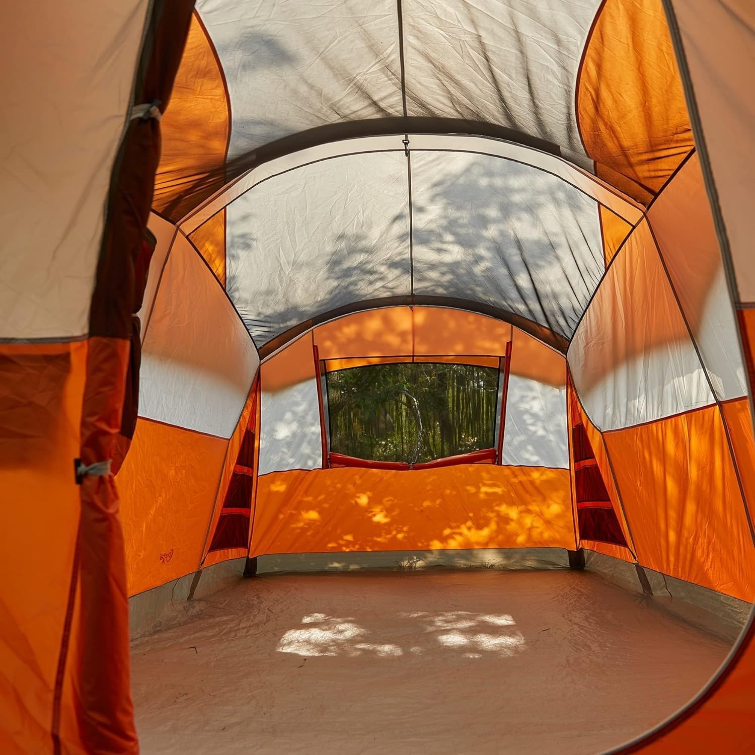 image:imagePORTAL 6810 Person Family Camping Tent with Screen Room Water Resistant Big Tunnel Tents with Rainfly Large Family Tent for Camping Outdoor PatioOrange
