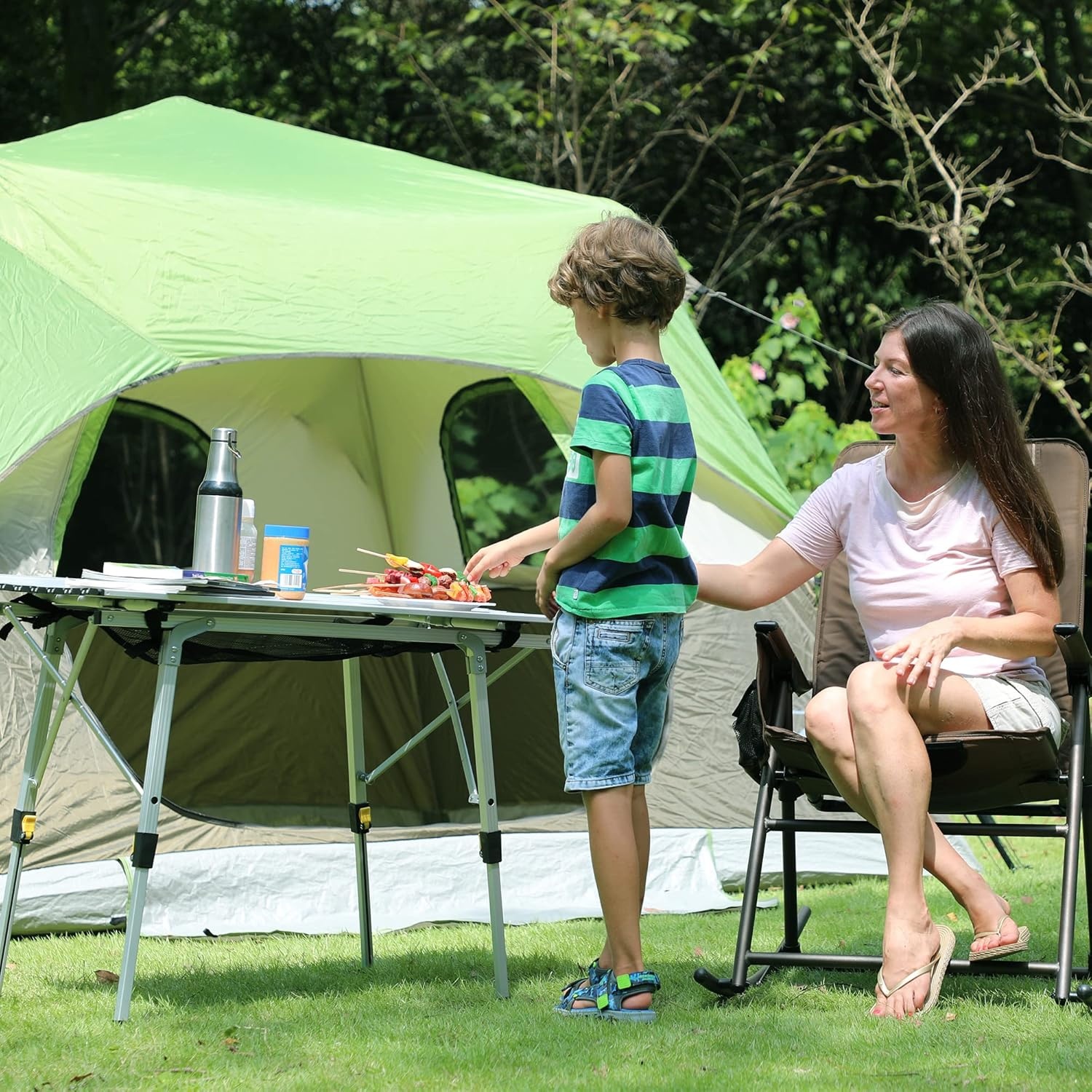 image:imagePortal Aluminium Folding Camping Table 90x73cm