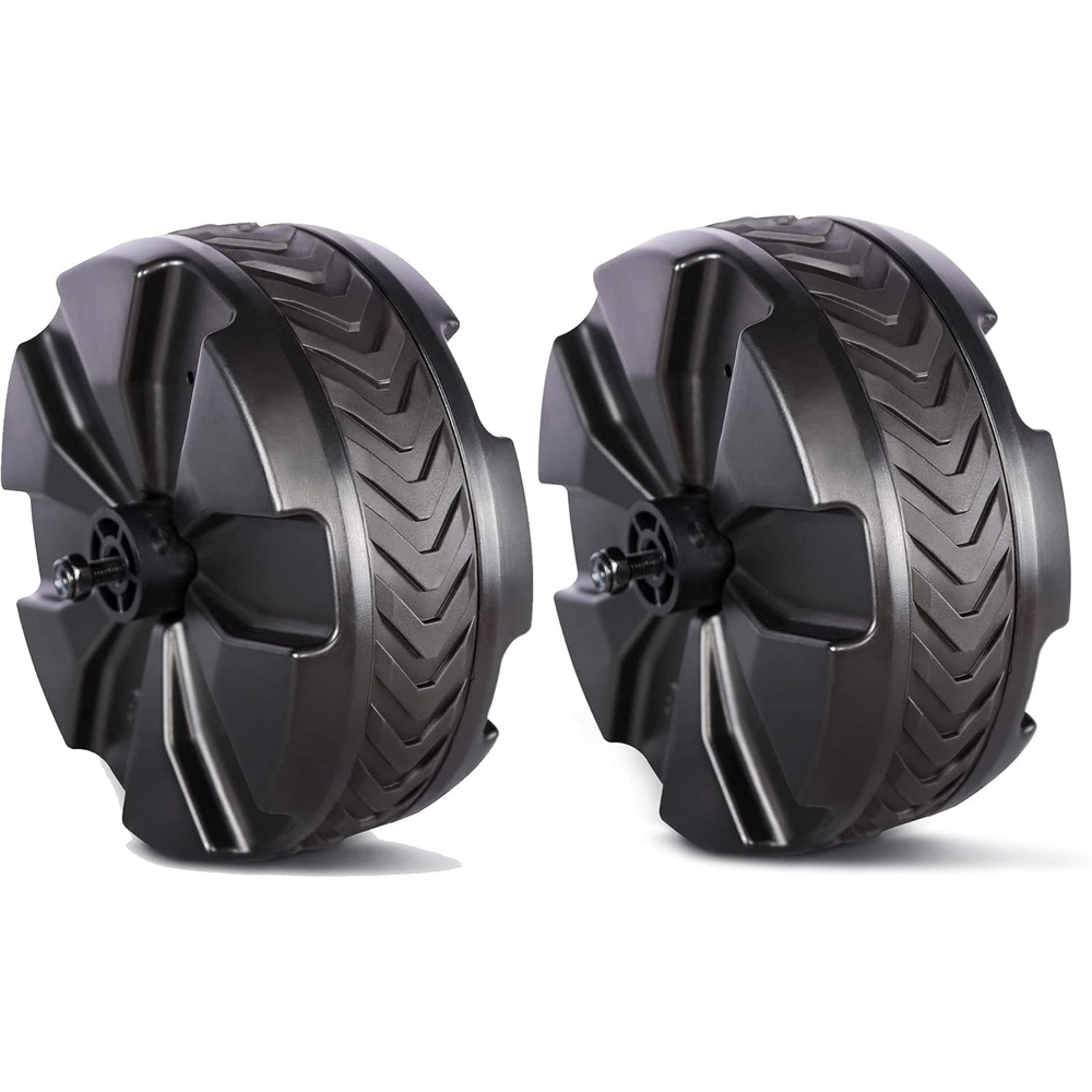 image:imagePORTAL Outdoor Garden Carts Replacement Plastic Wheels with TPR Tread 8 Diameter X 34 Wide for Utility Wagon Cart AllTerrain Wheel