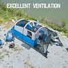 PORTAL 6/8/10 Person Family Camping Tent with Screen Room, Water Resistant Big Tunnel Tents with Rainfly, Large Family Tent for Camping, Outdoor, Patio(Blue)