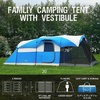 PORTAL 6/8/10 Person Family Camping Tent with Screen Room, Water Resistant Big Tunnel Tents with Rainfly, Large Family Tent for Camping, Outdoor, Patio(Blue)