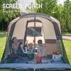 PORTAL 6/8/10 Person Family Camping Tent with Screen Room, Water Resistant Big Tunnel Tents with Rainfly, Large Family Tent for Camping, Outdoor, Patio(Brown)