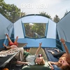 PORTAL 6/8/10 Person Family Camping Tent with Screen Room, Water Resistant Big Tunnel Tents with Rainfly, Large Family Tent for Camping, Outdoor, Patio(Dark Blue)