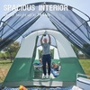 PORTAL 6/8/10 Person Family Camping Tent with Screen Room, Water Resistant Big Tunnel Tents with Rainfly, Large Family Tent for Camping, Outdoor, Patio(Green)