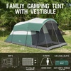 PORTAL 6/8/10 Person Family Camping Tent with Screen Room, Water Resistant Big Tunnel Tents with Rainfly, Large Family Tent for Camping, Outdoor, Patio(Green)