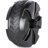 PORTAL Outdoor Garden Carts Replacement Plastic Wheels with TPR Tread 8″ Diameter X 3.4″ Wide for Utility Wagon Cart All-Terrain Wheel