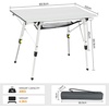 Portal Aluminium Folding Camping Table 90x73cm