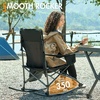 Portal Camping Rocking Chair Outdoors Folding Portable Rocker with Cup Holder Side Pocket Carry Bag, Support 350LBS, Black(Midnight Black)