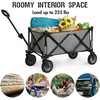 Portal Collapsible Wagon Cart, Heavy Duty Foldable Wagons Carts with Wheels, Folding Utility Wagon for Camping, Shopping, Garden, Sports, Beach