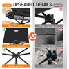 Portal Folding Camping Table, Ultralight Compact Aluminum Mesh Table with Carrying Bag, Small Beach Table Foldable Portable for Sand, Outdoor, Picnic, Camp, Boat, Travel, Black