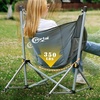 Portal Hammock Camping Chair Folding Rocking Chair Portable Swinging Chair with Cup Holder for Outdoor Lawn Backyard Patio Car Camp Sports Concerts,Support 350 lbs Blue(1 Pack-grey)