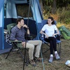 Portal Oversized Folding High Back Portable Lawn Chairs for Adults Outdoor Camp Sports Hunting Fishing Backyard with Hard Armrest Cup Holder Carrying Strap, Supports 400LBS, Blue(Blue 2 Packs)