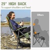 Portal Oversized Folding Rocking Camping Chair Portable Outdoor Rocker with High Back Hard Armrests Carry Bag, Supports 400 lbs(1p-mesh Green)