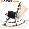 Portal Oversized Folding Rocking Camping Chair Portable Outdoor Rocker with High Back Hard Armrests Carry Bag, Supports 400 lbs(2 Pack-grey/Black)