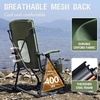 Portal Oversized Folding Rocking Camping Chair Portable Outdoor Rocker with High Back Hard Armrests Carry Bag, Supports 400 lbs(2p-mesh Green)