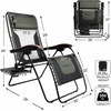 Portal Oversized Mesh Back Zero Gravity Reclining Patio Chairs, XL Padded Seat Folding Patio Lounge Chair with Adjustable Pillows and Cup Holder for Poolside Backyard/Lawn, Support 350lbs(Mesh Green)