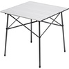 PORTAL Lightweight Aluminum Folding Square Table Roll Up Top 4 People Compact Table with Carry Bag For Camping, Picnic, Backyards, BBQ (White)