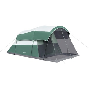 PORTAL 6/8/10 Person Family Camping Tent with Screen Room, Water Resistant Big Tunnel Tents with Rainfly, Large Family Tent for Camping, Outdoor, Patio(Green)