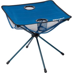 Portal Folding Camping Table, Ultralight Compact Aluminum Mesh Table with Carrying Bag, Small Beach Table Foldable Portable for Sand, Outdoor, Picnic, Camp, Boat, Travel, Blue