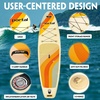 PORTAL SUP Inflatable Paddle Board for Adults 10’6” Stand Up Paddleboard,Non-Slip Deck Blow up Paddle Boards with Adjustable Paddle, Carry Bag, and Repair Kit(10ft Beige)