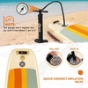 PORTAL SUP Inflatable Paddle Board for Adults 10’6” Stand Up Paddleboard,Non-Slip Deck Blow up Paddle Boards with Adjustable Paddle, Carry Bag, and Repair Kit(10ft Beige)